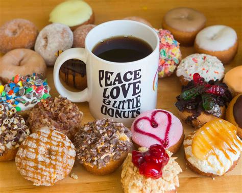 Peace love donuts - Donuts | Peace Love and Little Donuts. Our Donuts. Funkadelic. Apple Pie. Banana Crunch. Banana Split. Birthday Cake. Blueberry Pancake. Boston Cream. Cherry …